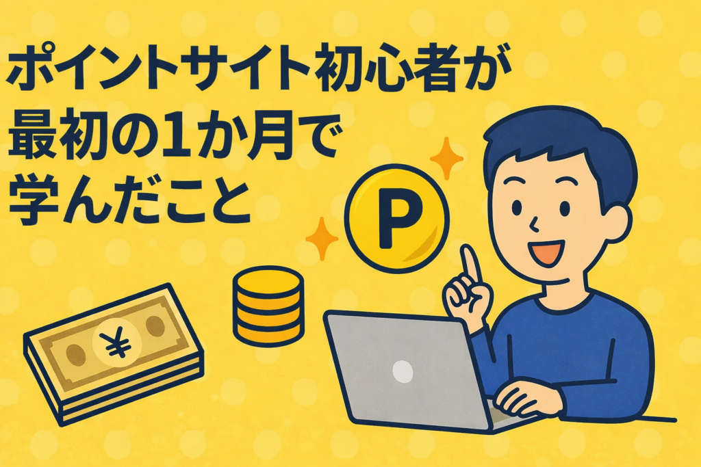 ポイントサイト初心者が最初の1か月で学んだこと