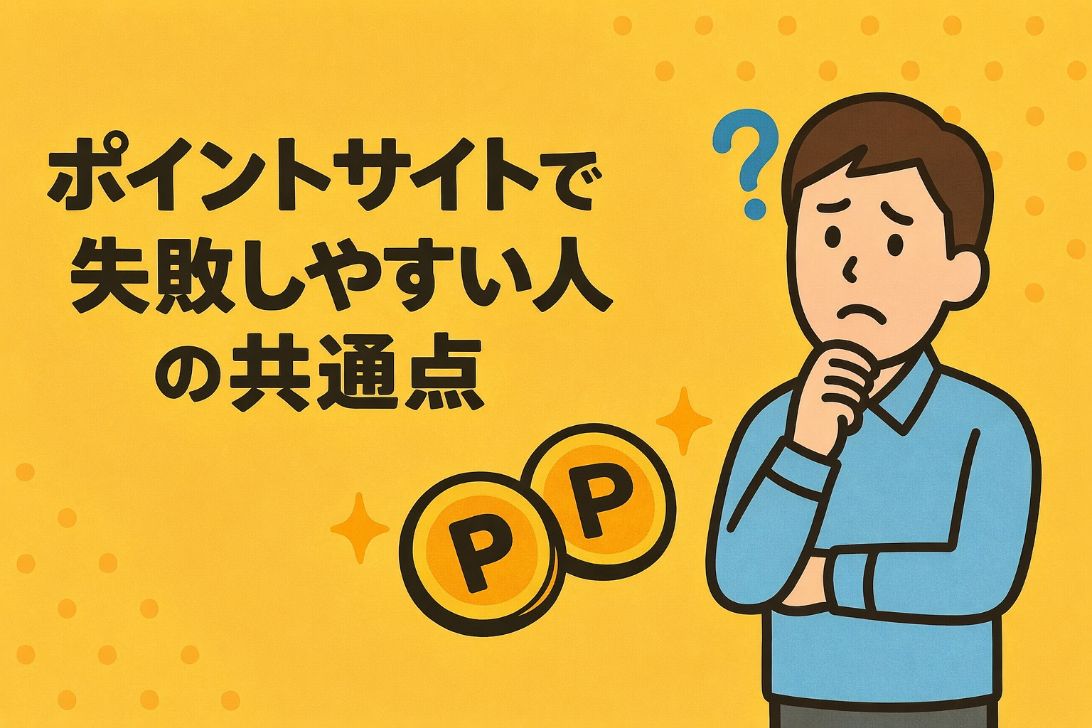 ポイントサイトで失敗しやすい人の共通点