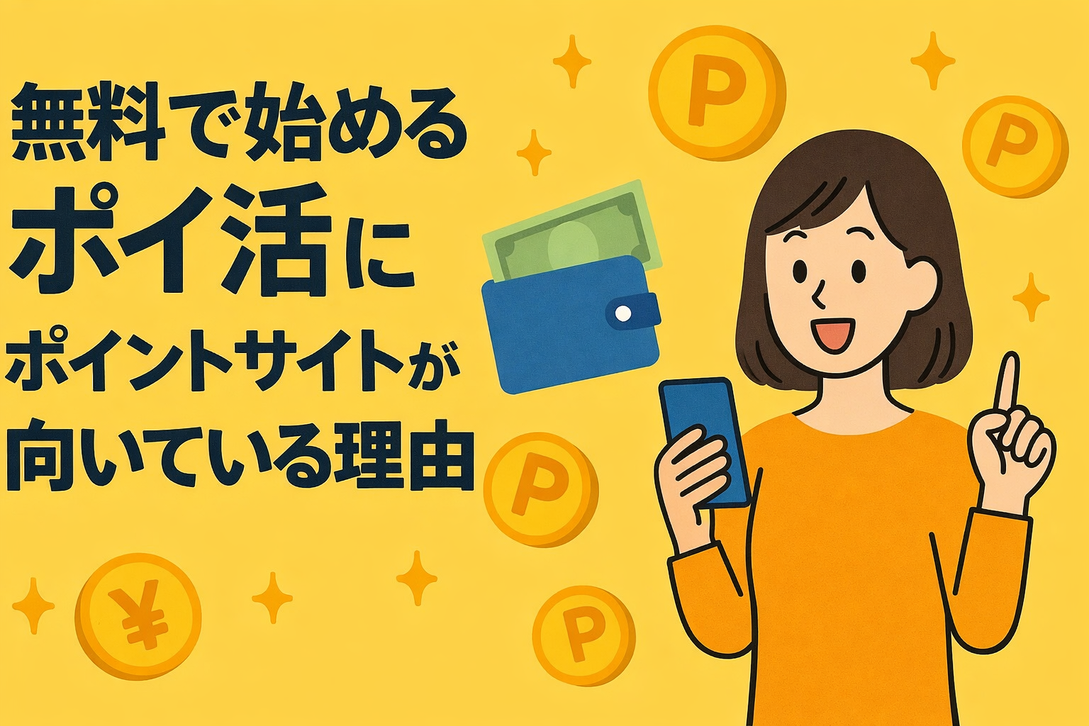 無料で始めるポイ活にポイントサイトが向いている理由