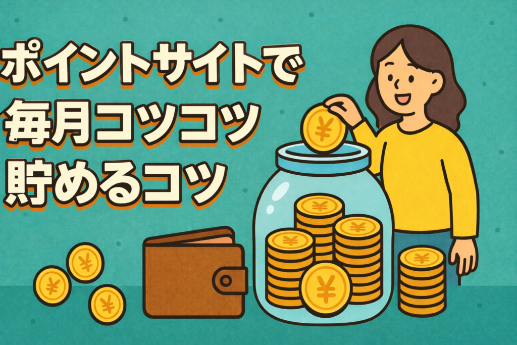 ポイントサイトで毎月コツコツ貯めるコツ