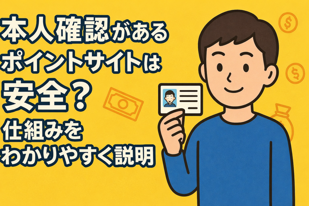 本人確認があるポイントサイトは安全?仕組みをわかりやすく説明