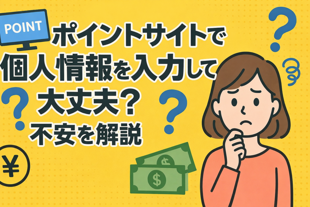 ポイントサイトで個人情報を入力して大丈夫?不安を解説