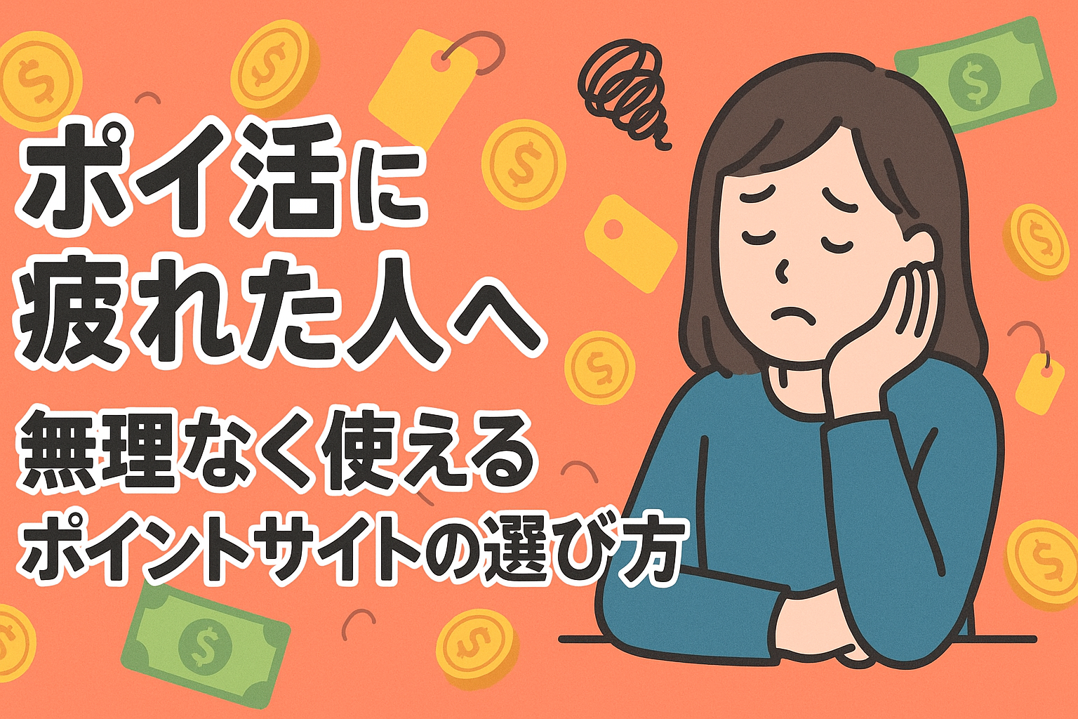 ポイ活に疲れた人へ｜無理なく使えるポイントサイトの選び方