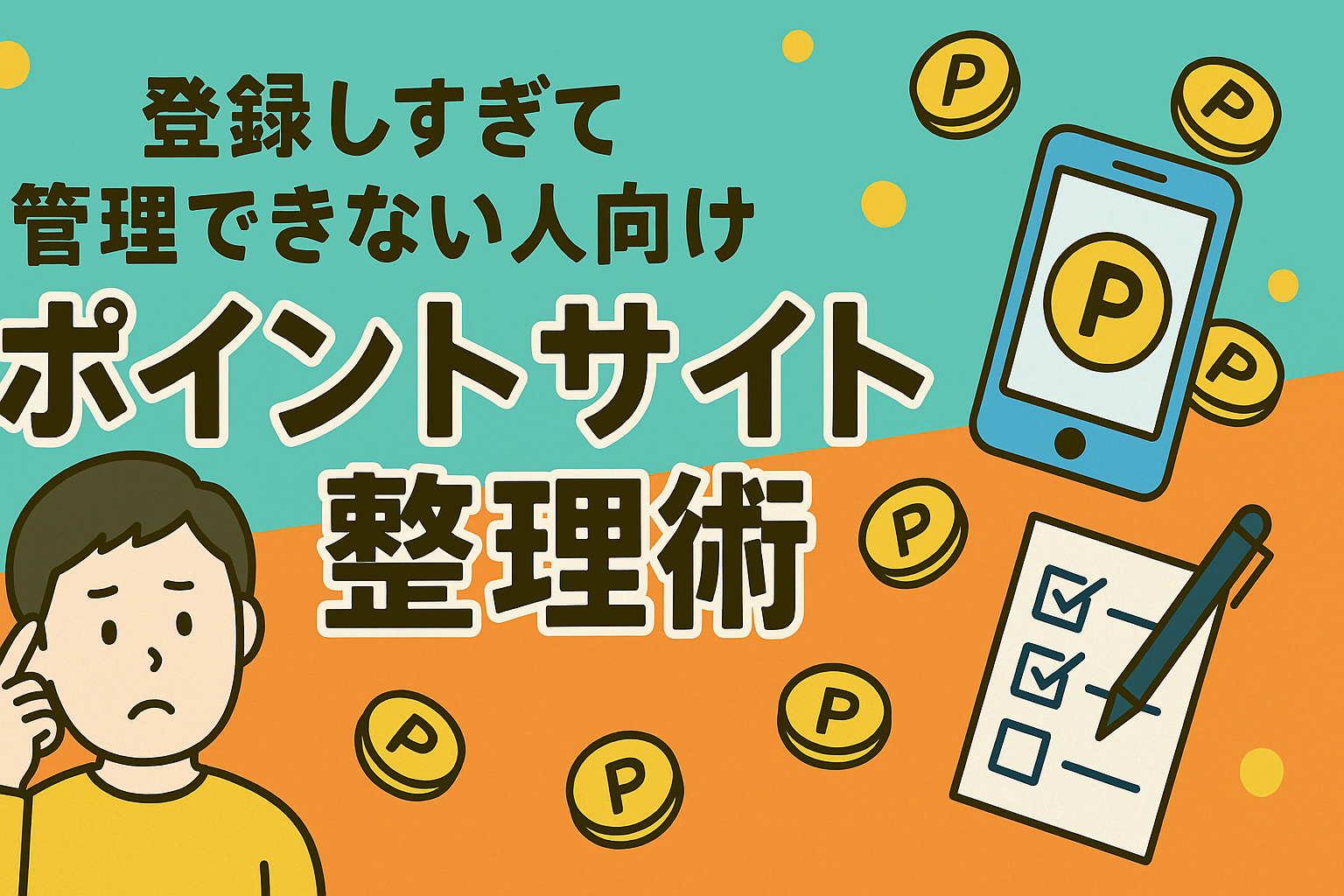 登録しすぎて管理できない人向け|ポイントサイト整理術