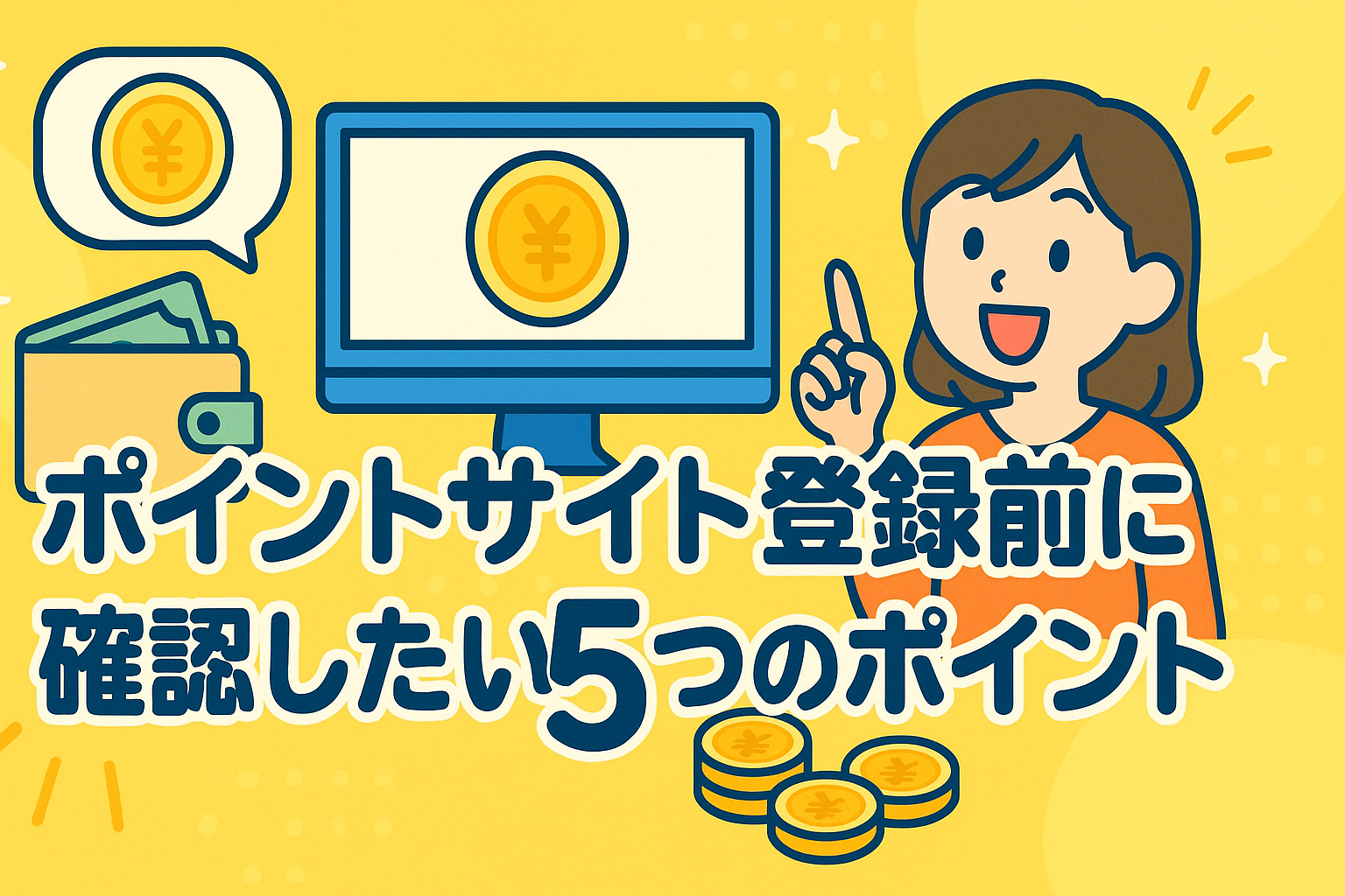 ポイントサイト登録前に確認したい5つのポイント