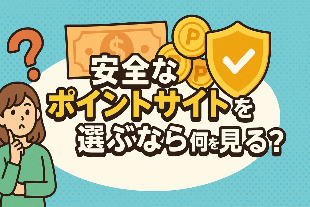 安全なポイントサイトを選ぶなら何を見るべき？