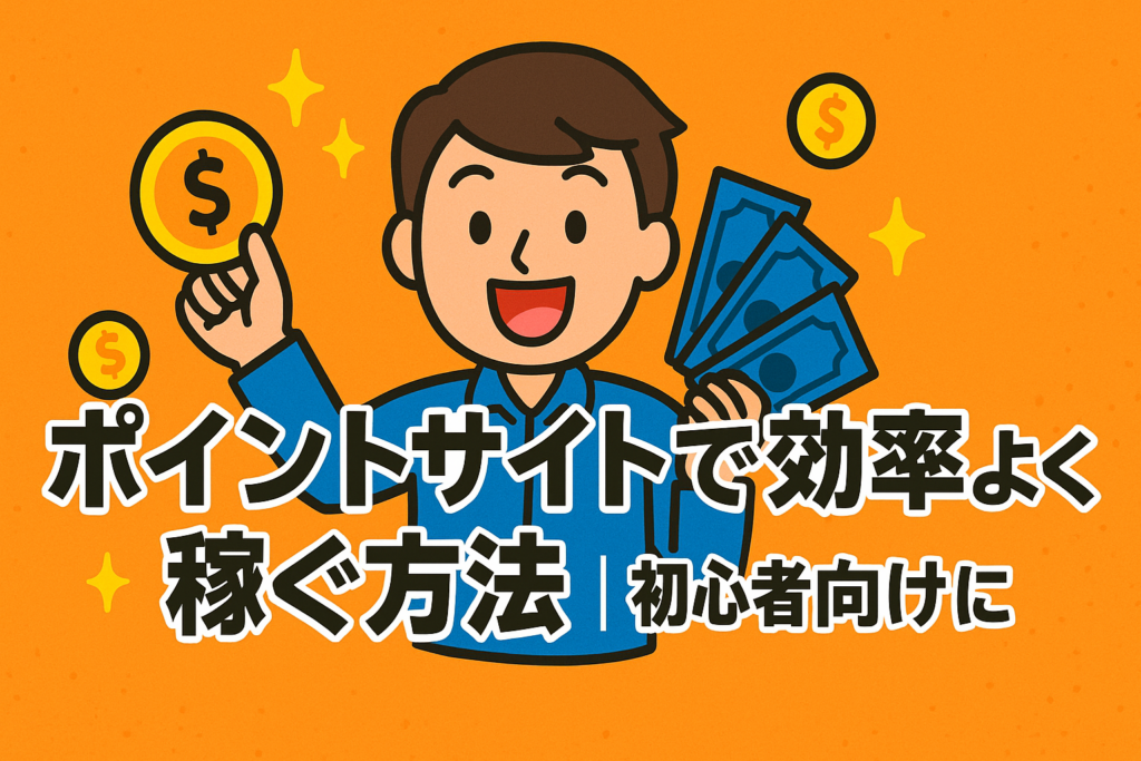 ポイントサイトで効率よく稼ぐ方法｜初心者向けに解説