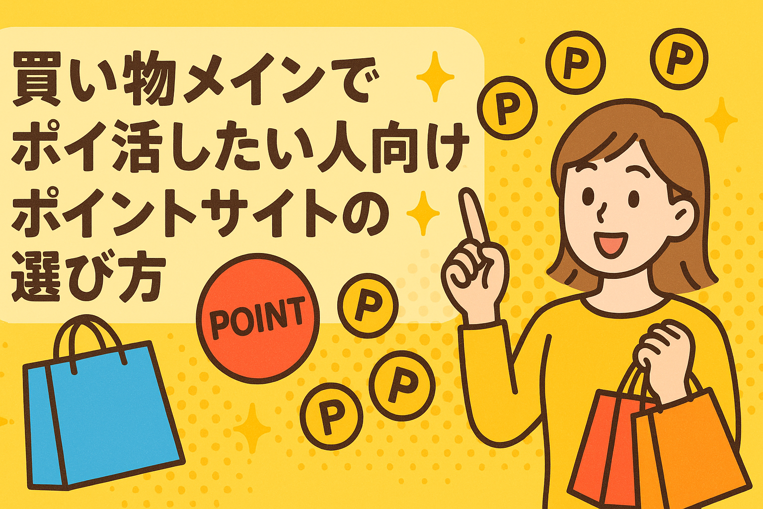買い物メインでポイ活したい人向けポイントサイトの選び方