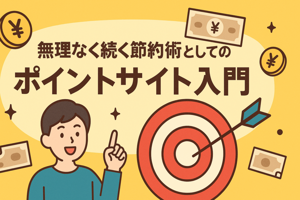 無理なく続く節約術としてのポイントサイト入門