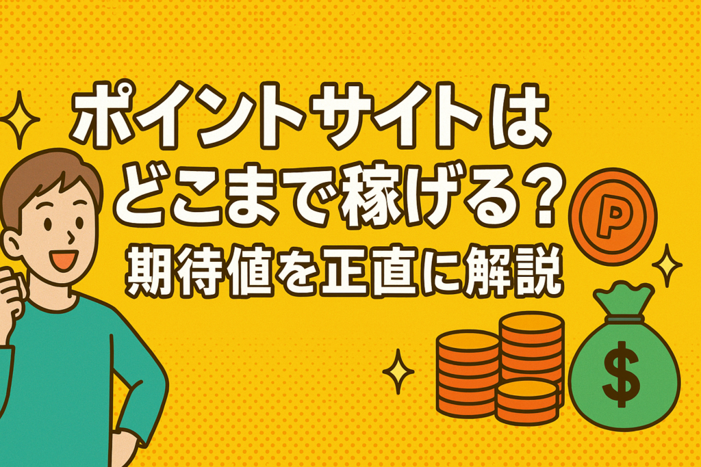 ポイントサイトはどこまで稼げる？期待値を正直に解説