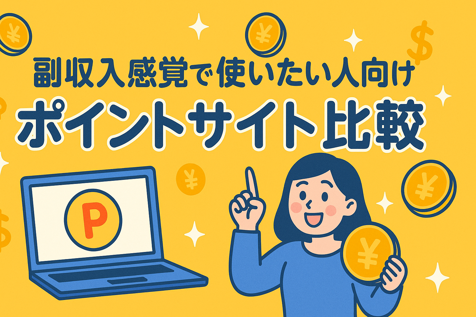 副収入感覚で使いたい人向けポイントサイト比較