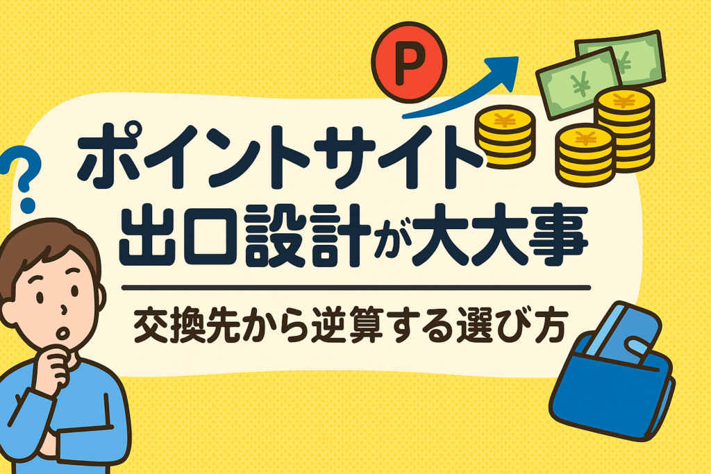 ポイントサイトは出口設計が大事｜交換先から逆算する選び方